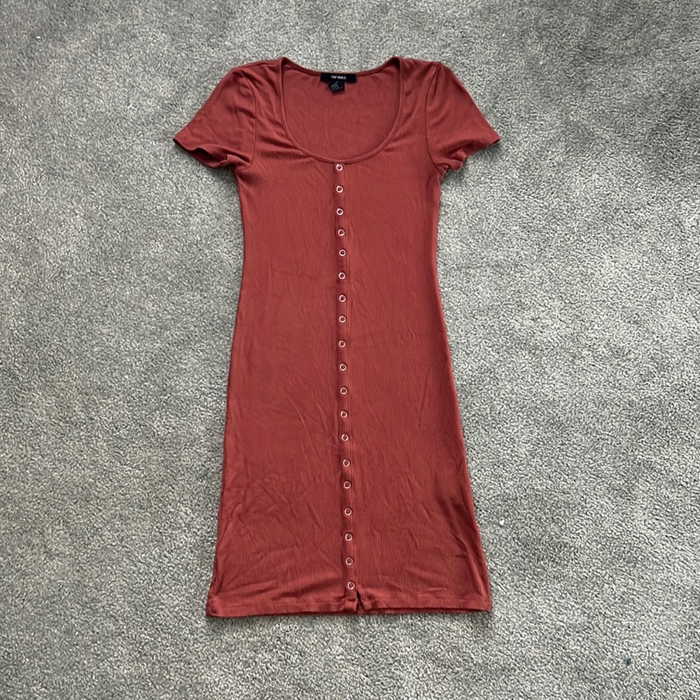 Forever 21 Bodycon button up dress Size M